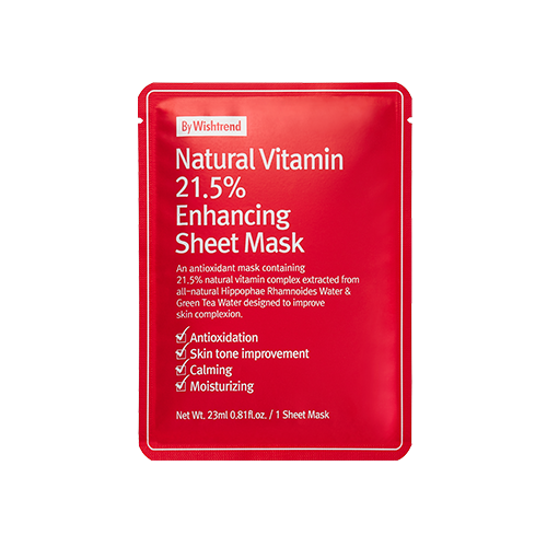 By Wishtrend Natural Vitamin 21.5 Enhancing Sheet Mask